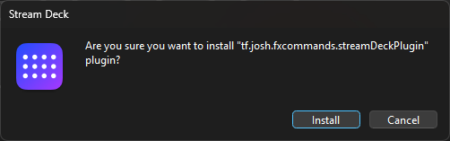 Stream Deck install prompt